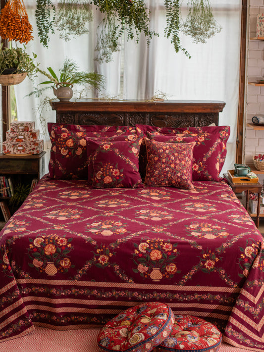 Bed Throw : Gamla Dark Cherry