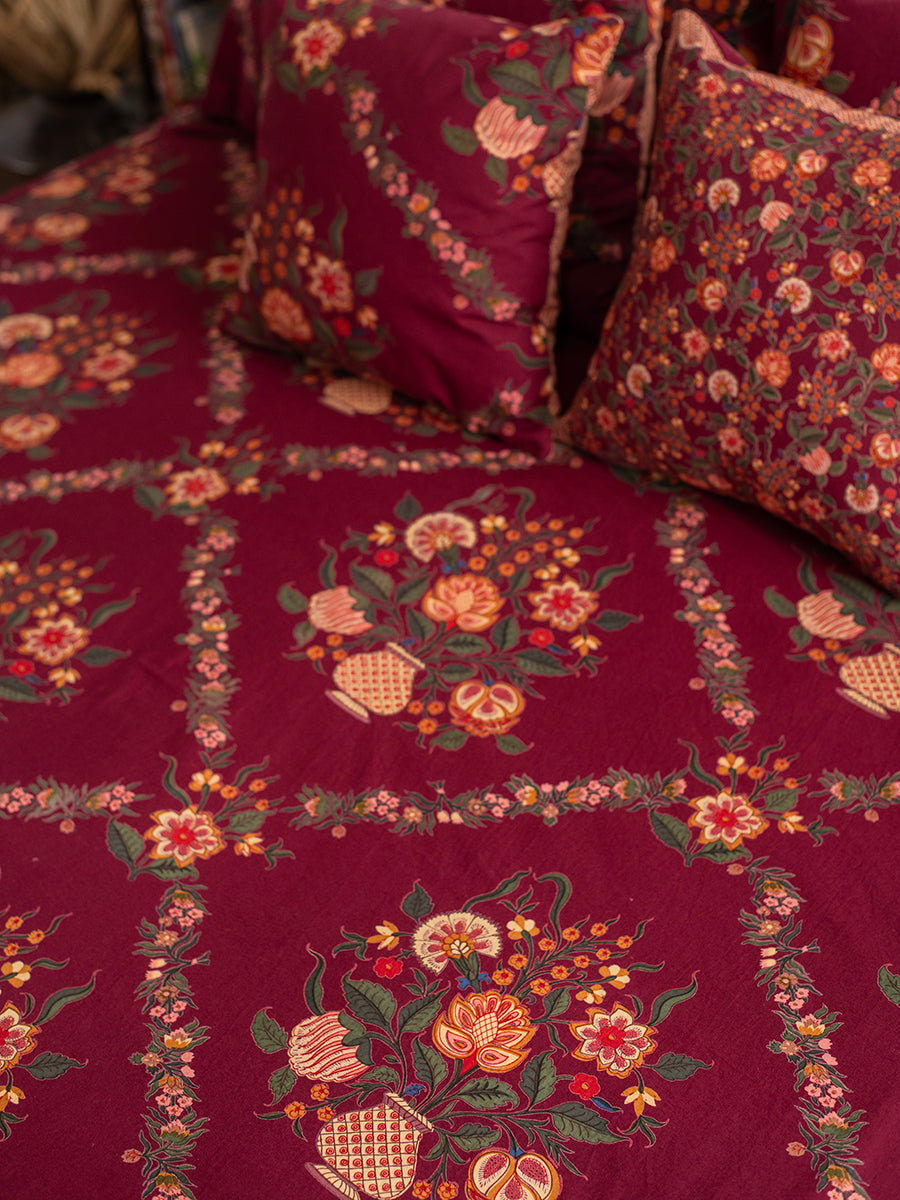 Bed Throw : Gamla Dark Cherry