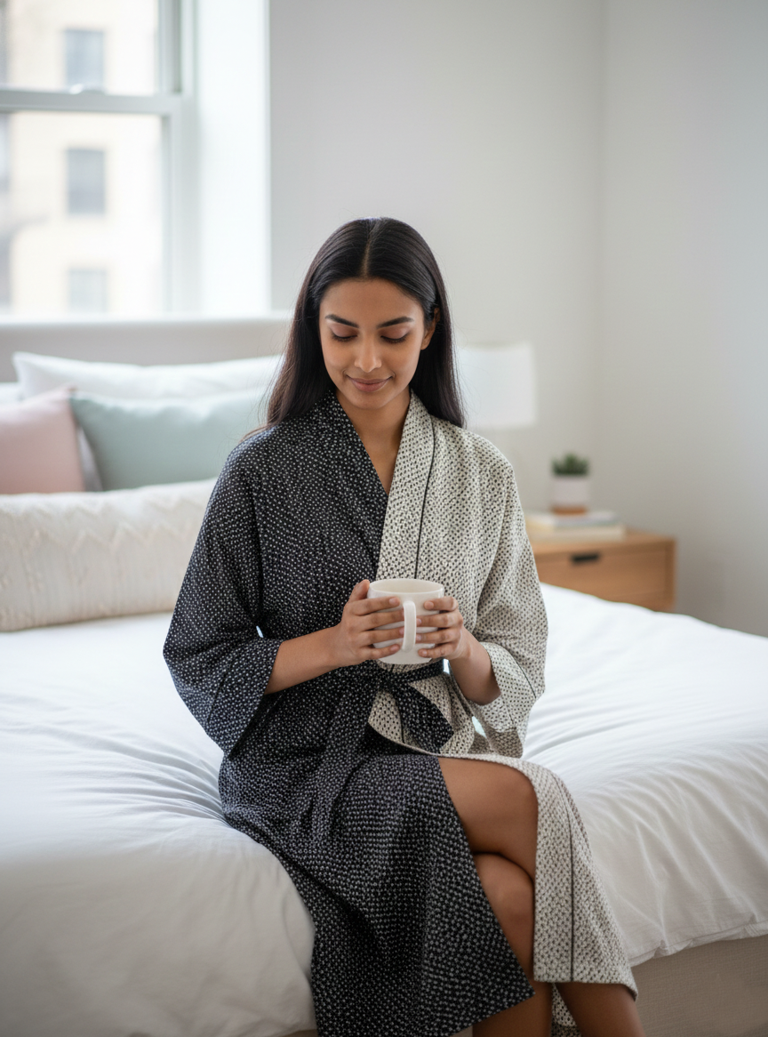 Robe Chikenfeet:  Black & Natural