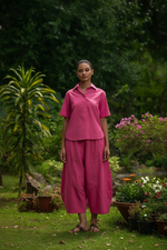 Hyun Shirt :  Solid  Azalea Slub