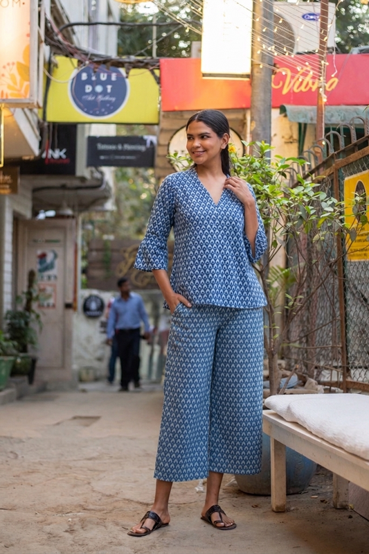 Angel Top : Taj Blue Voile