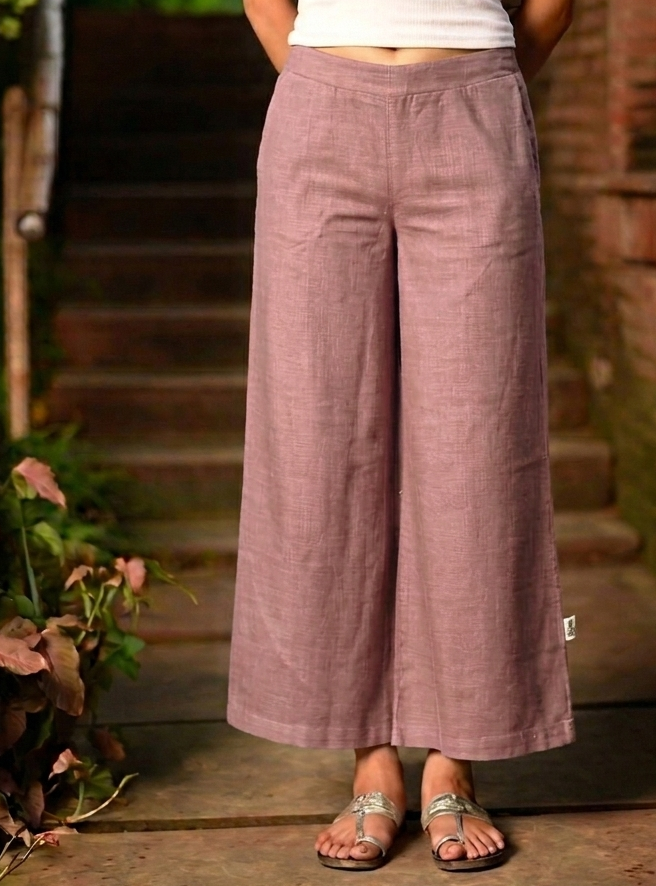Ellie Pant : Solid Mocha Textured