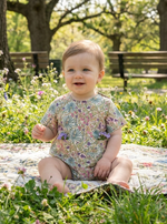 Baby Romper : Palm Ice Voile