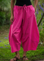 Balloon Pant :  Solid  Azalea Slub