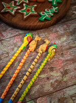 Handpainted Pencil :  Multi Wooden