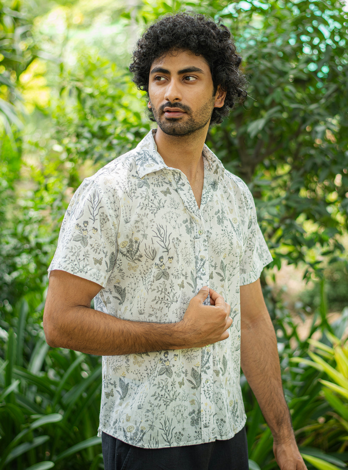 Hangout Shirt : Woodland Natural Voile
