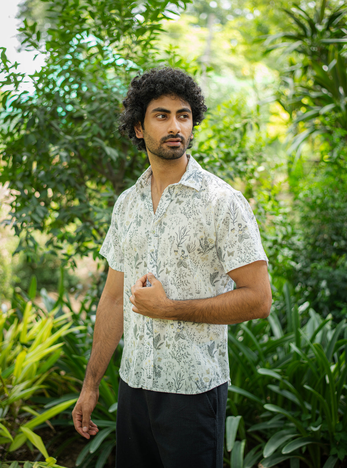 Hangout Shirt : Woodland Natural Voile