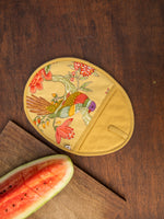 Printed Hot Pad : Bird Yellow Canvas