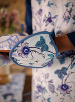 Printed Hot Pad :  Serafina  Blue & White | Canvas