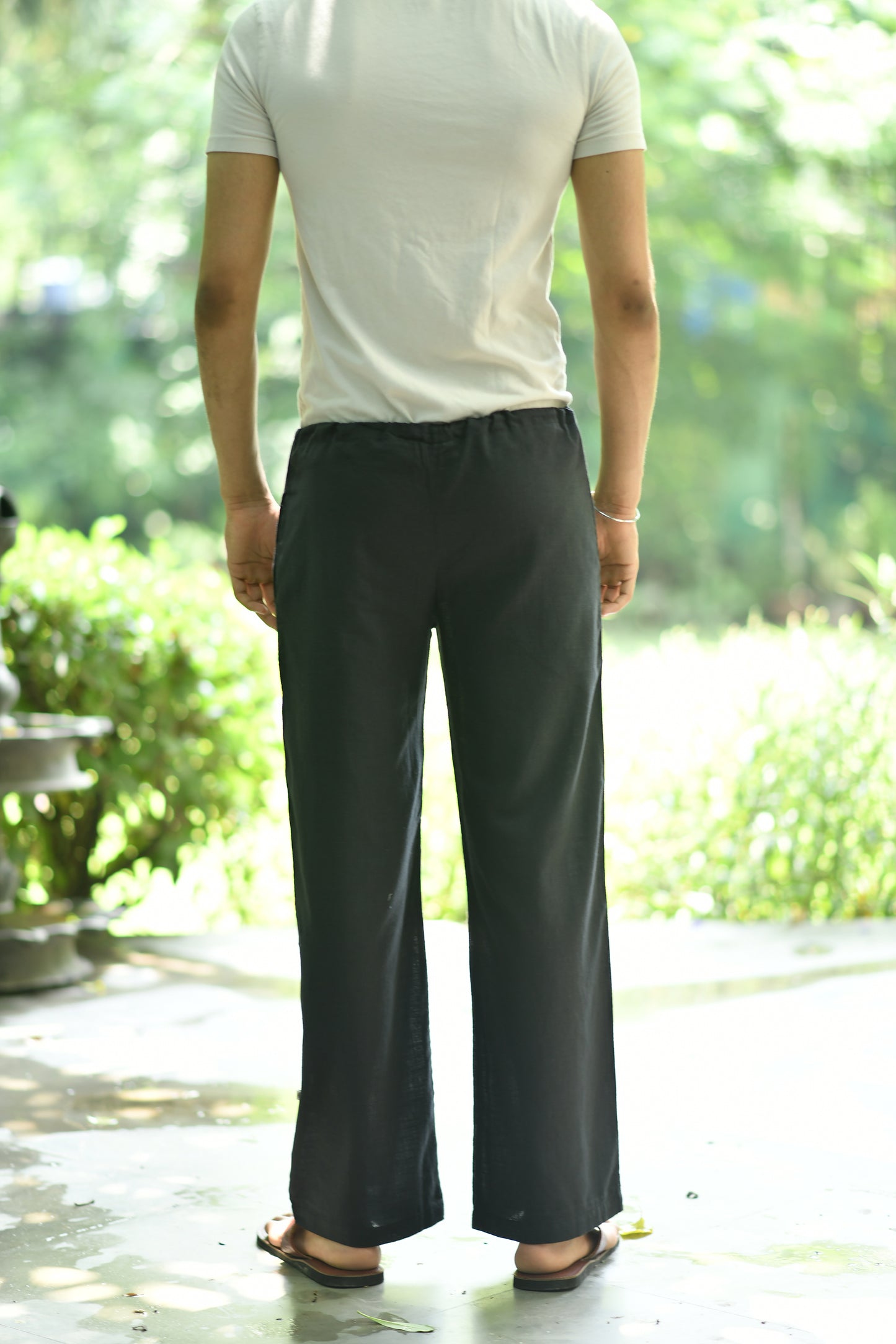 Mens House Pant  : Solid Black