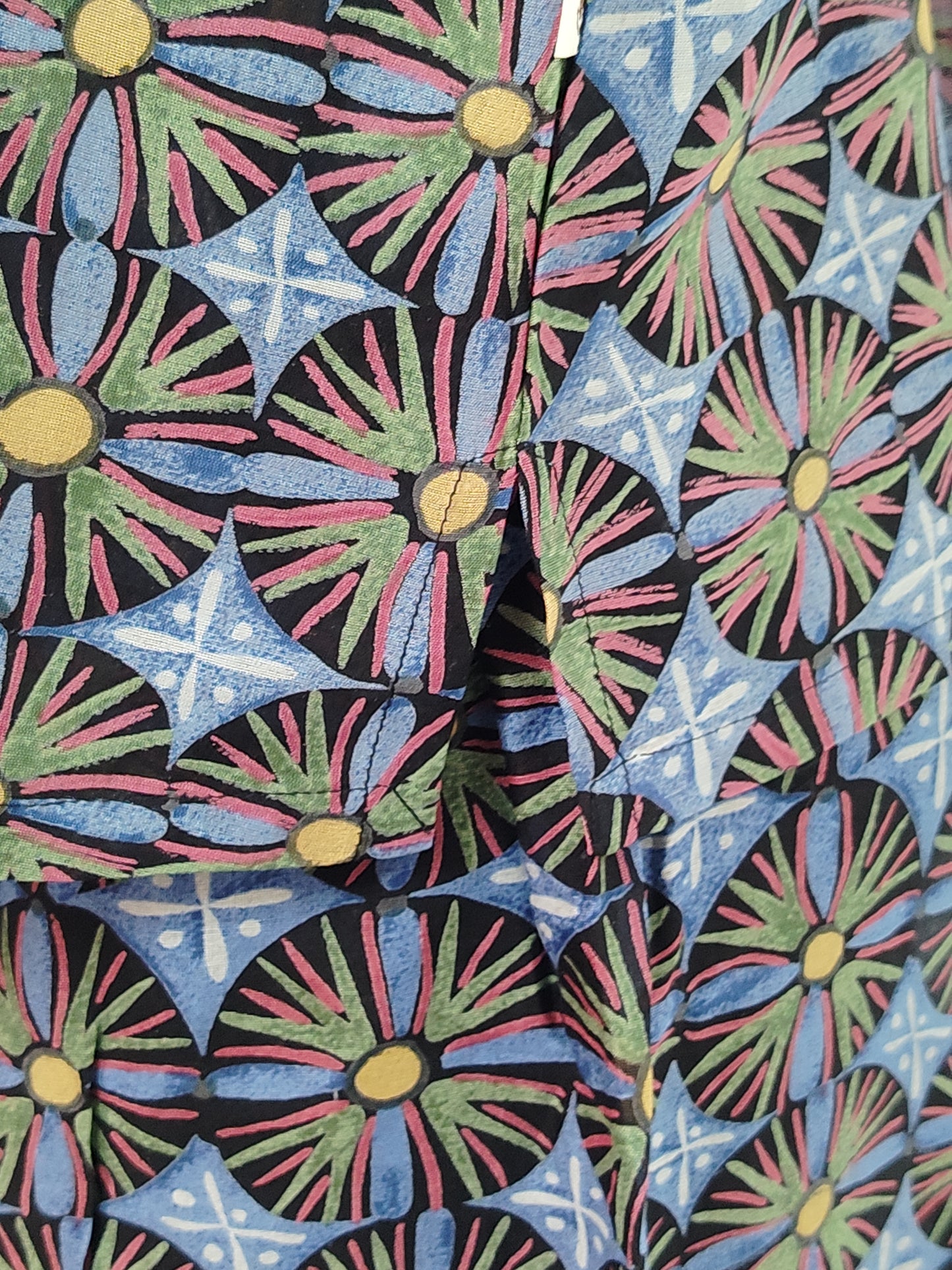 Square Top : Rosetta Black Chanderi