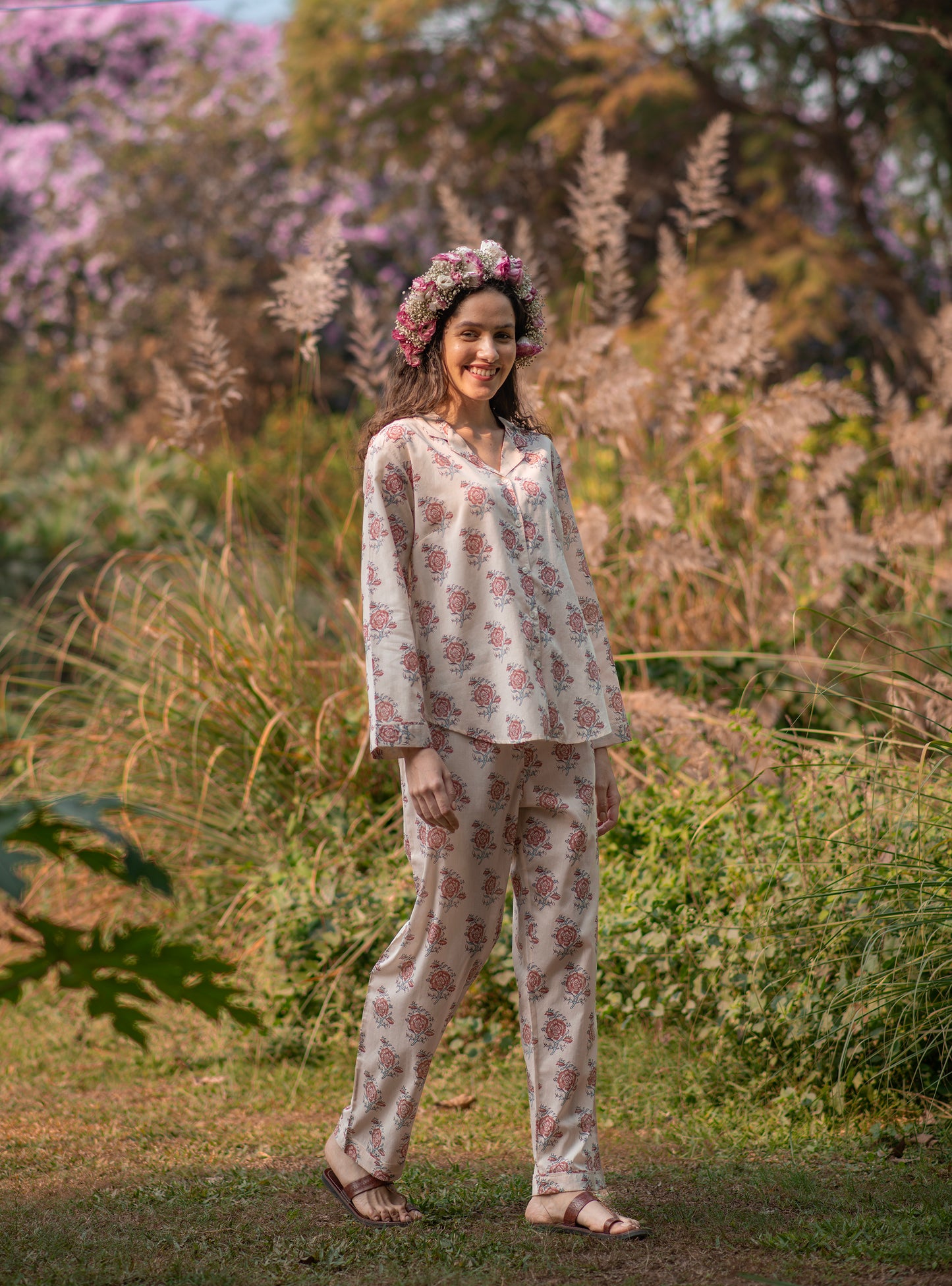 Vanessa PJ Set :  Indian Rose Voile