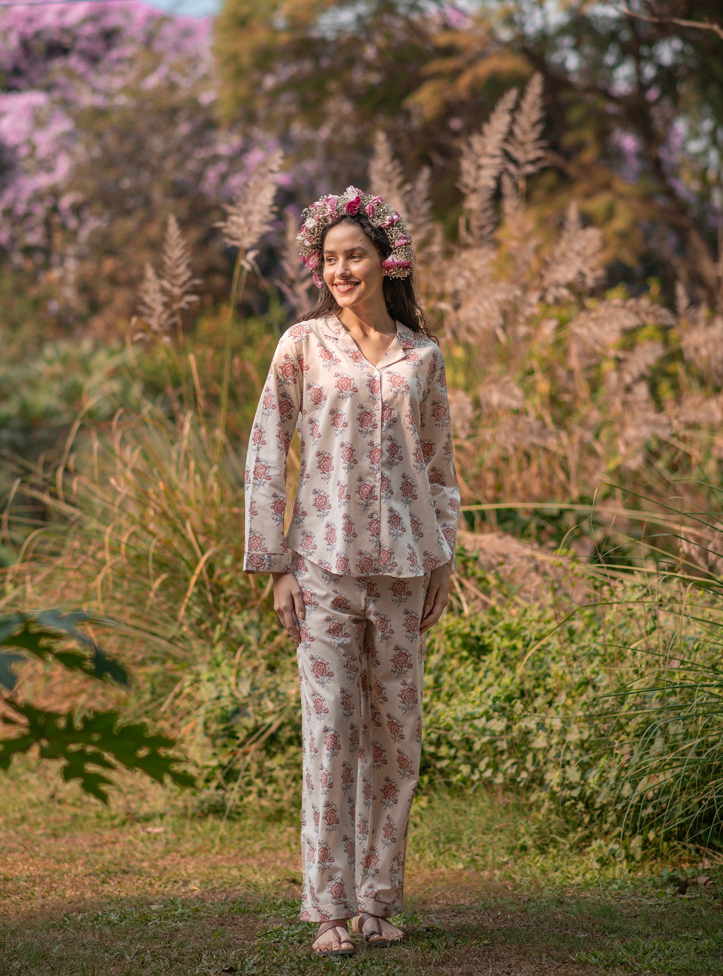 Vanessa PJ Set :  Indian Rose Voile