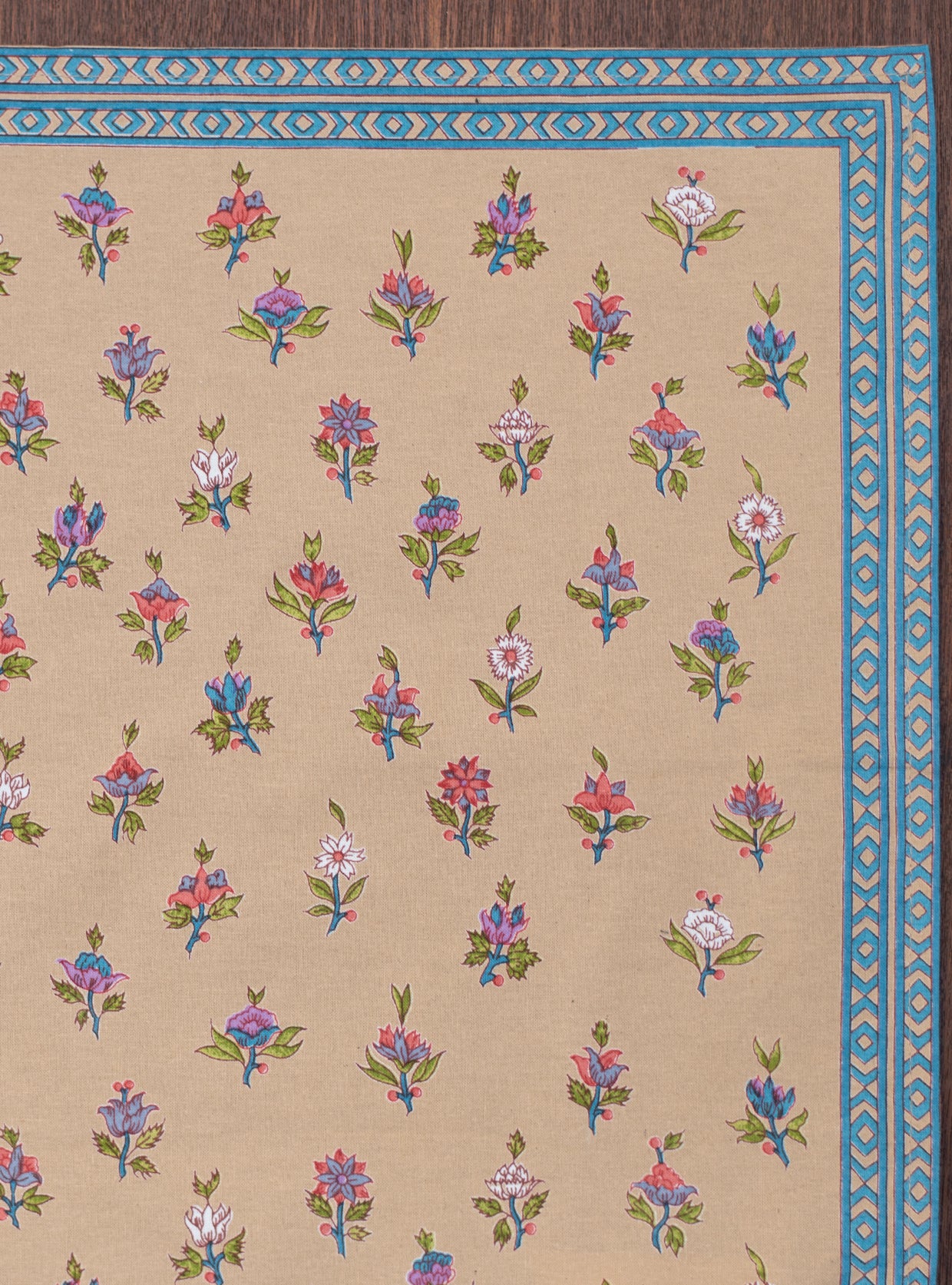 Printed Placemat Set of 2  : Eden Beige Canvas