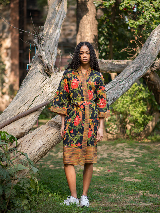 Robe : Bird Black Voile