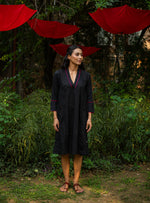 Kanan Dress : Solid Black Cutwork