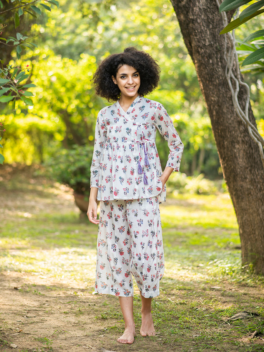 Kedia Top : Toile Cream Voile