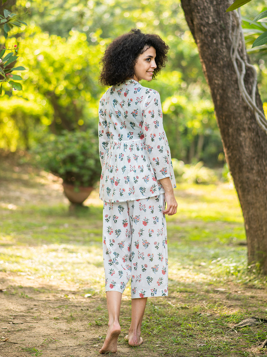 Kedia Top : Toile Cream Voile