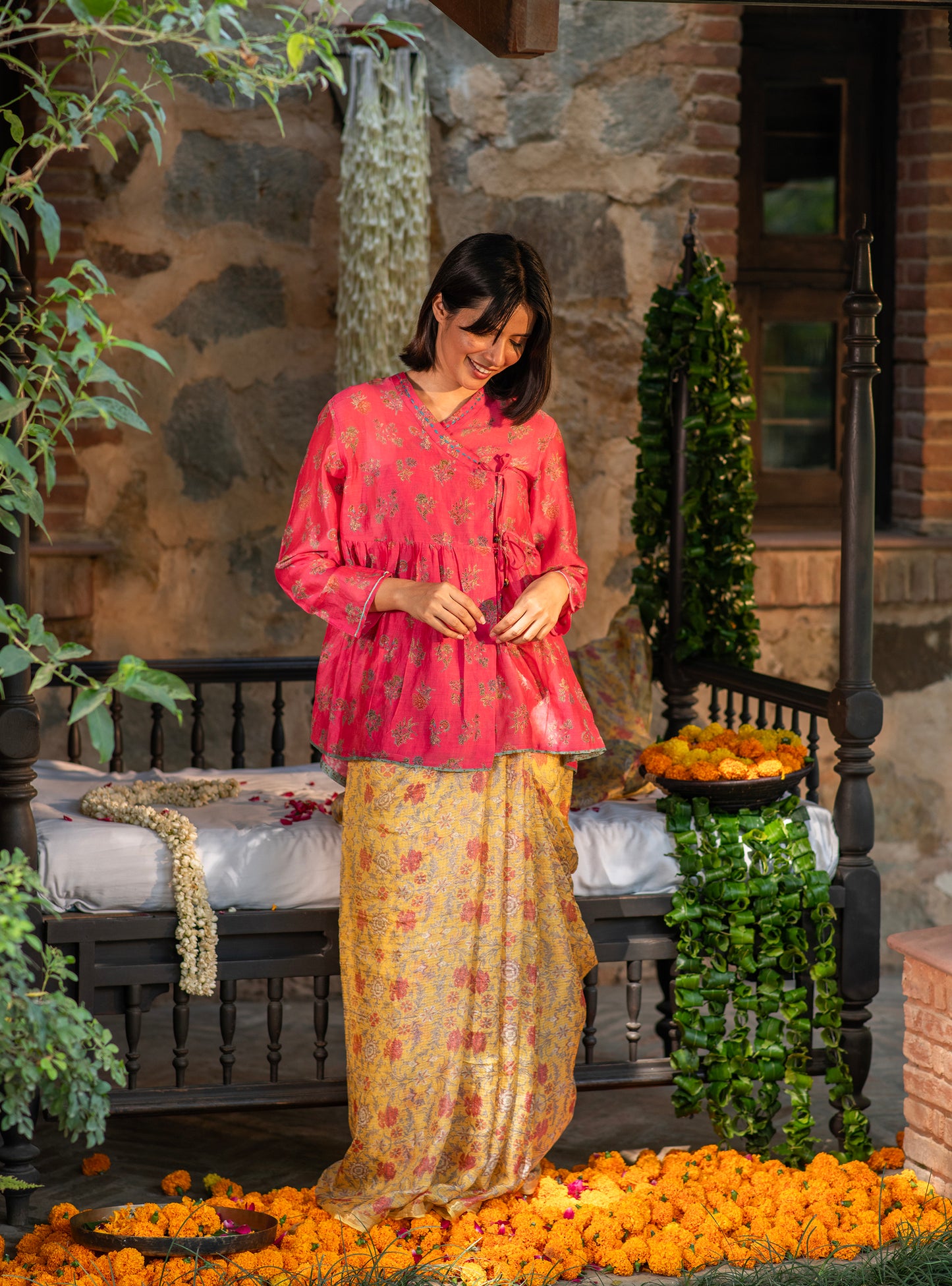Kedia Top : Toile Rani Chanderi