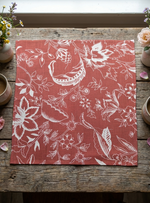 Block Printed Napkin Set of 2 : Kerala Rust