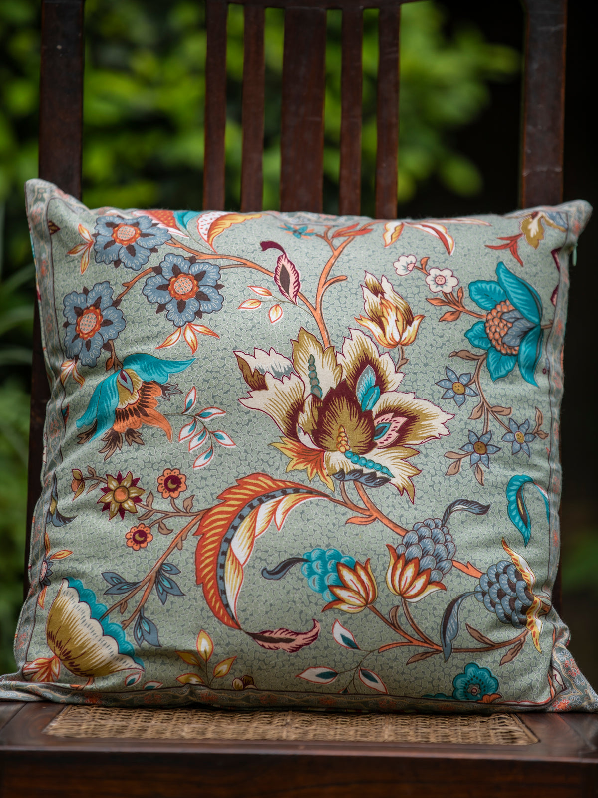 Printed Cushion Cover Rev : Kerala Thyme Sheeting
