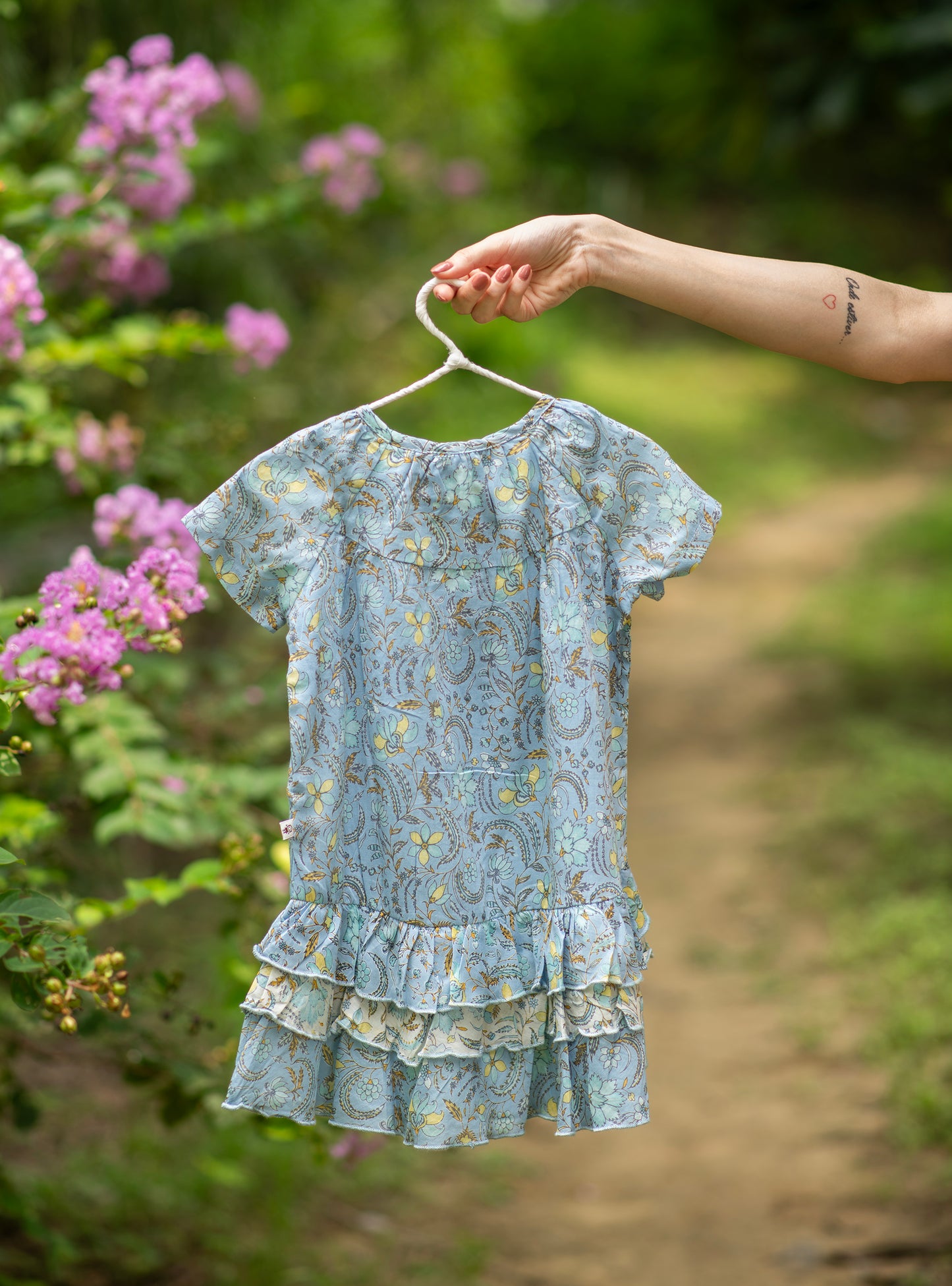 Kids Alice Dress : Pulicat Sea Voile