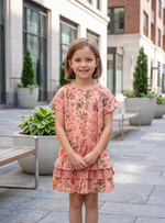 Kids Alice Dress :  Garden  Blush Voile