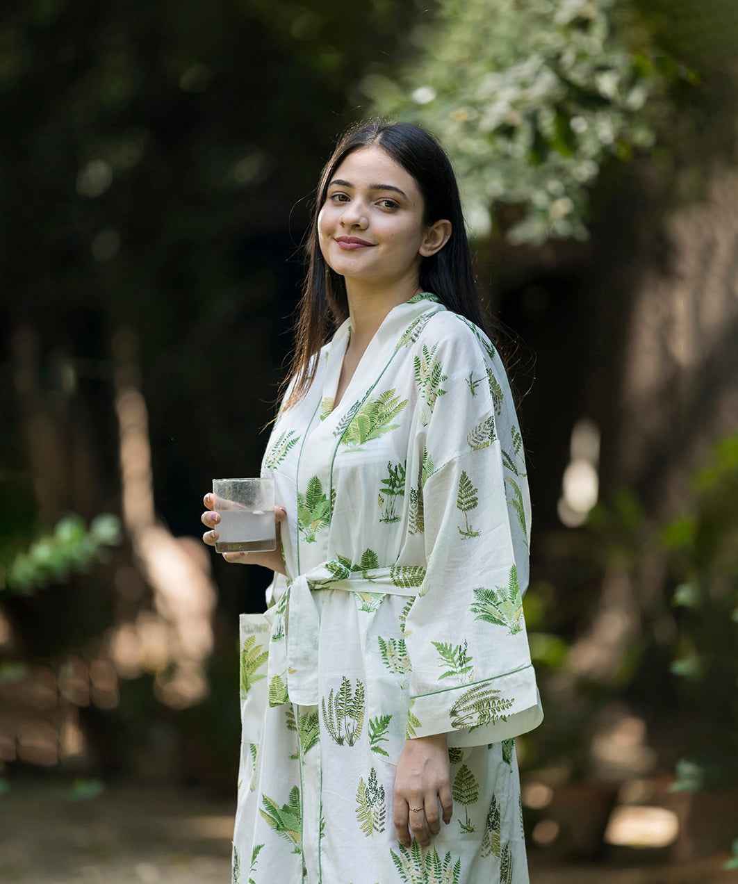 Joy Kimono : Fern Natural