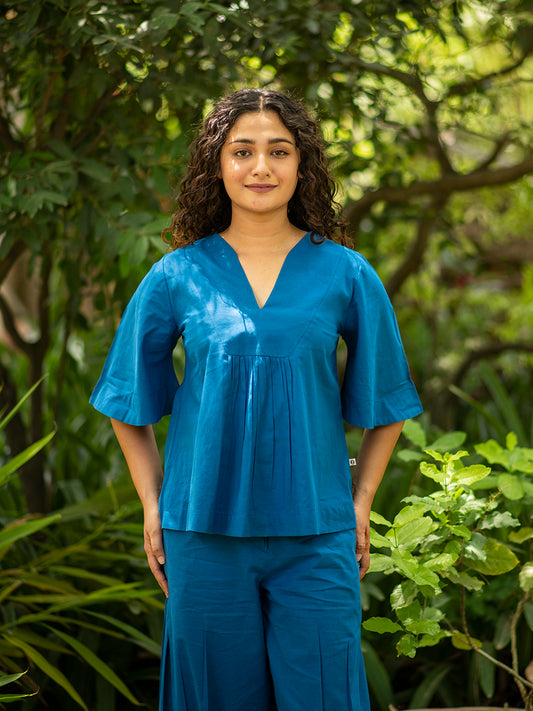 Kite Top : Solid Navy : Slub