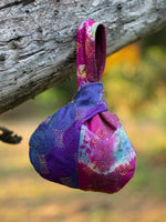 Vintage Handstitched Knot Bag Silk