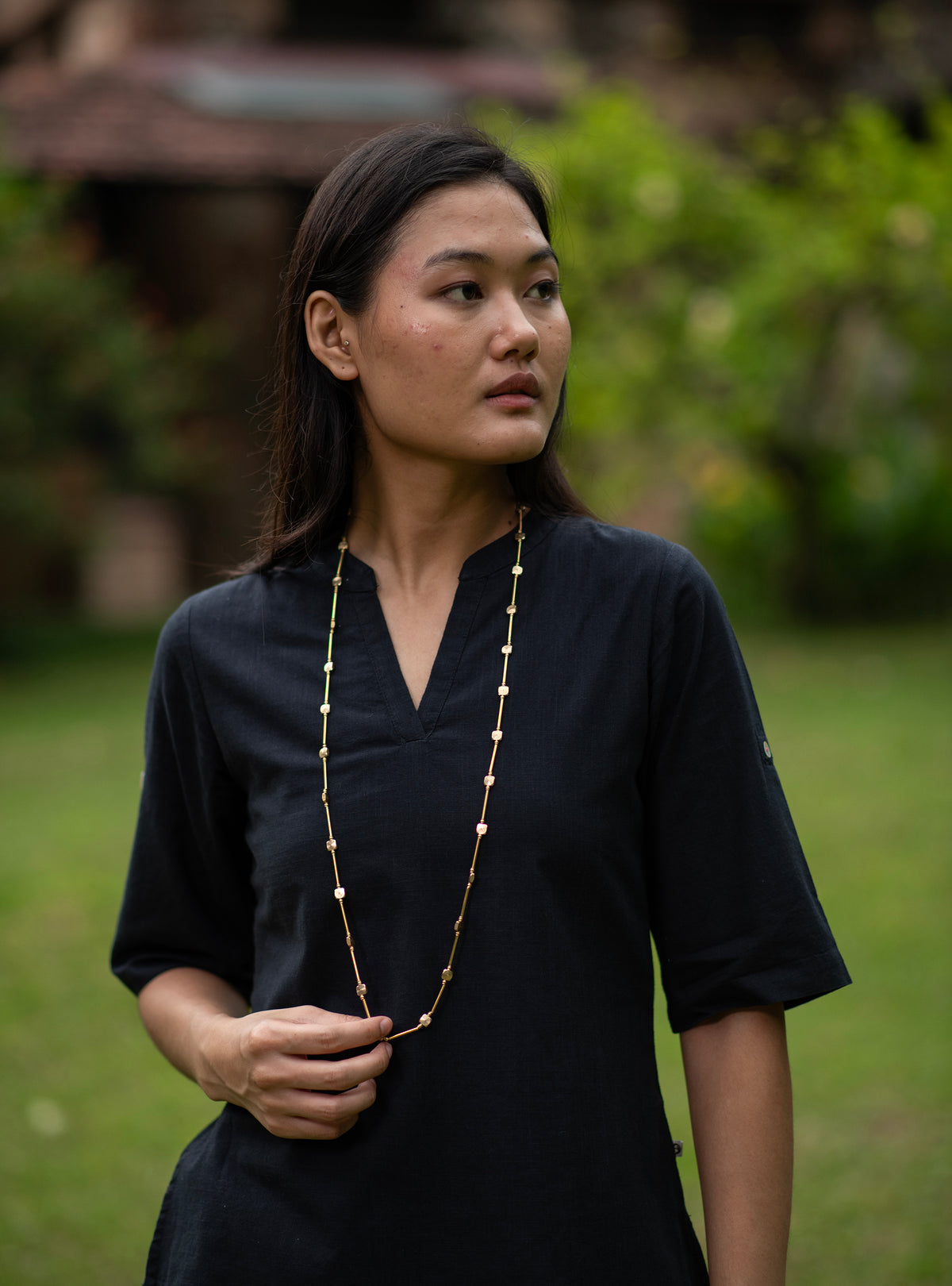 Long Necklace/Chain : Handcrafted Brass