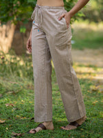 Lounge Pant : Shibori Coffee Voile
