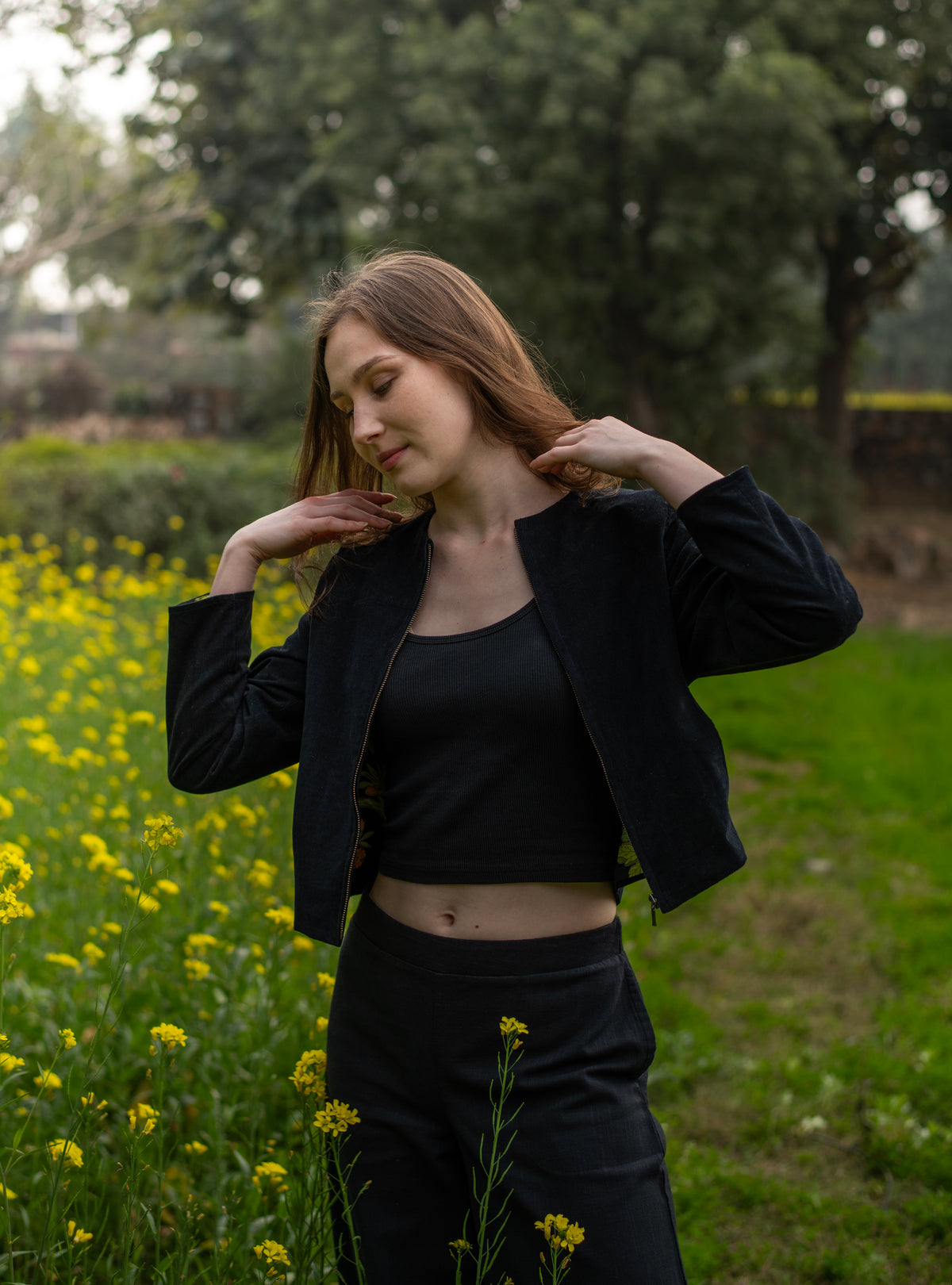 Lucy Jacket : Ibis Black Corduroy