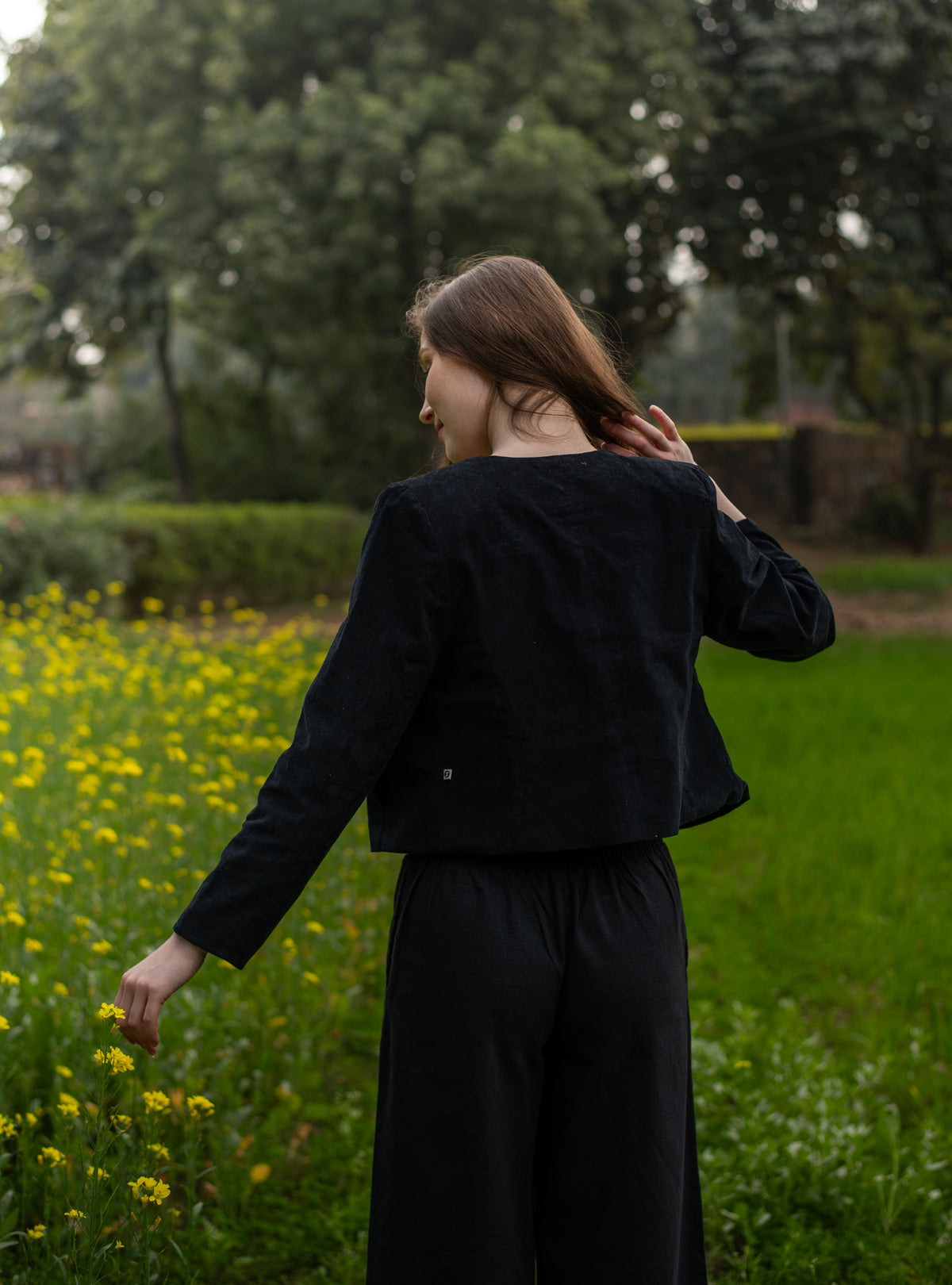 Lucy Jacket : Ibis Black Corduroy