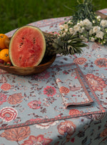 Printed Napkin Set of 2  : Malabar Celeste