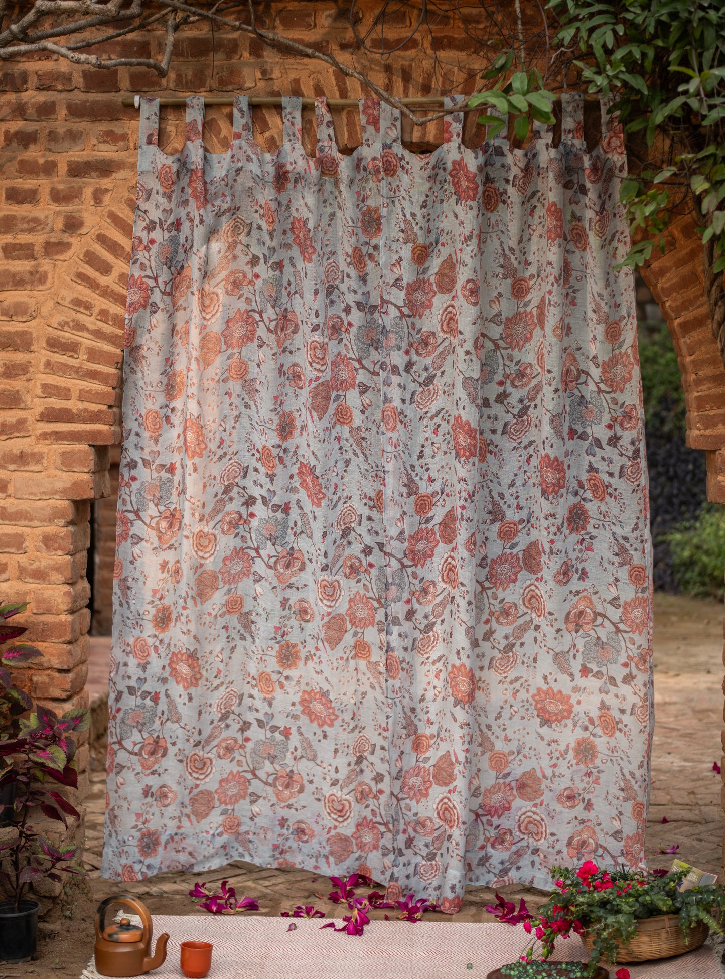 Printed Curtain  : Malabar Celeste