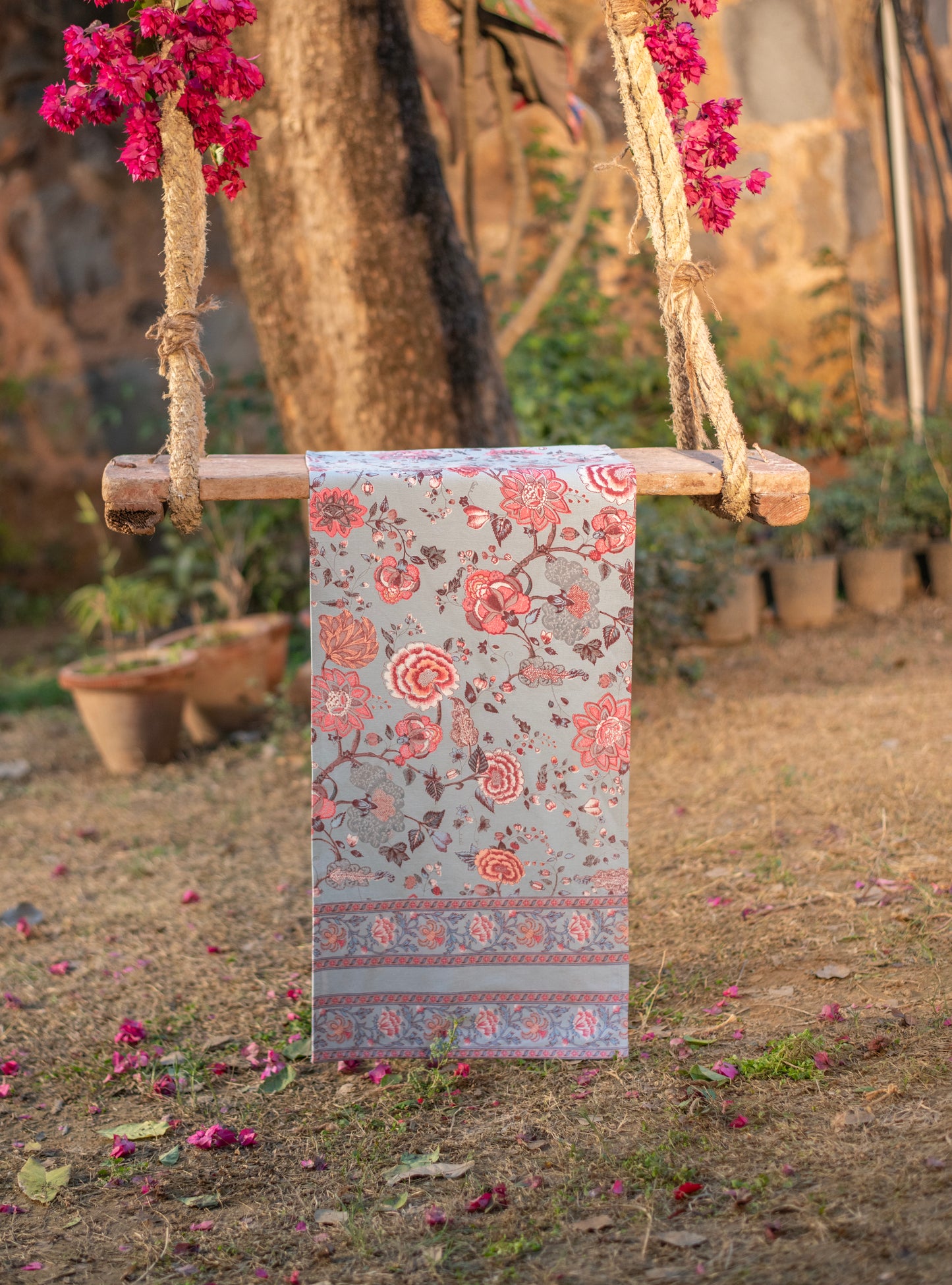 Printed Runner  : Malabar Celeste