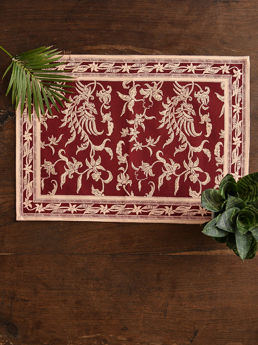 Printed Placemat Set of 2: Phoenix Red