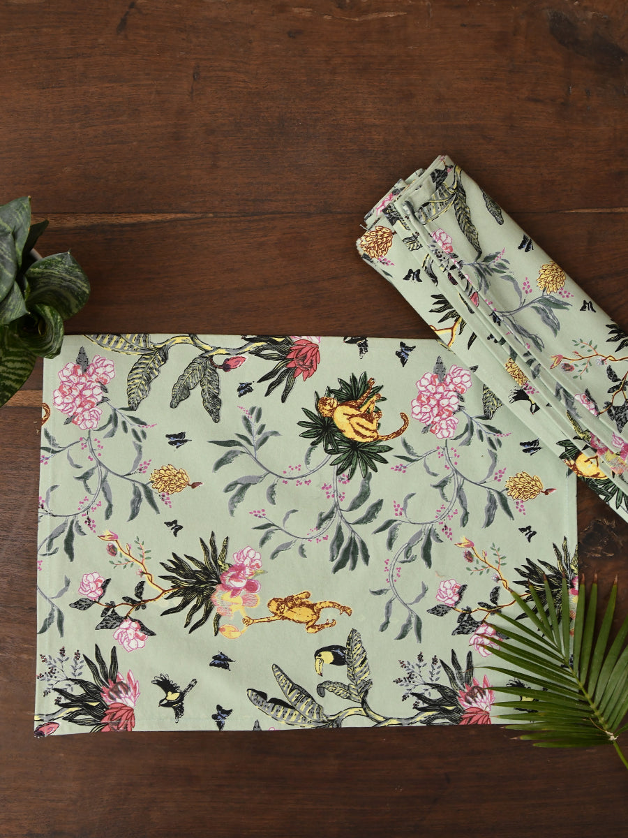 Placemat Set of 2 : Ubud Wave Canvas