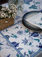 Printed Mat Set of 2 : Serafina Blue | Canvas