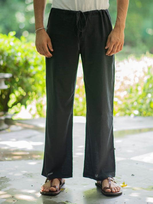 Mens House Pant  : Solid Black