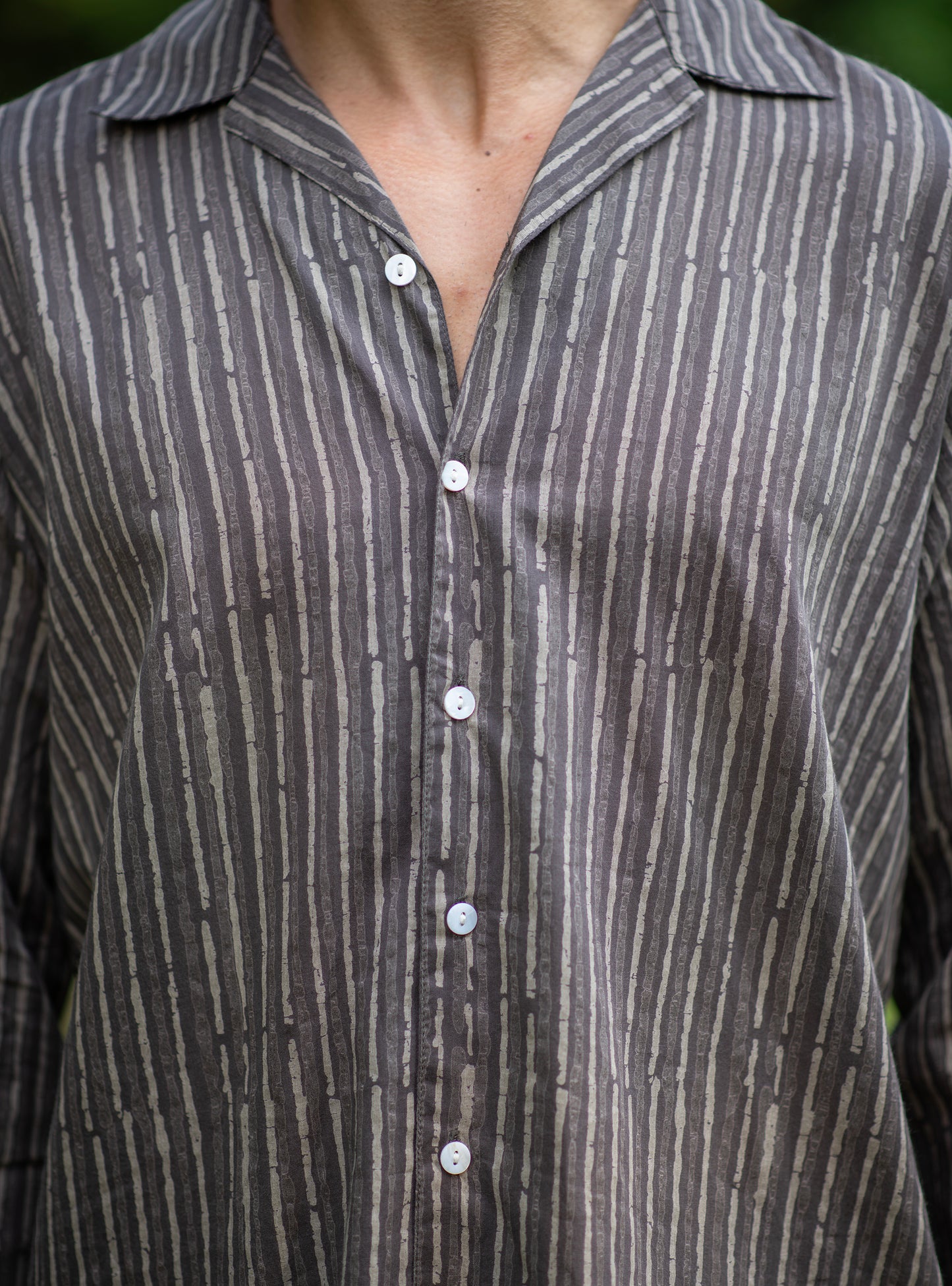 Mens Pj Set  : Stripes Brown