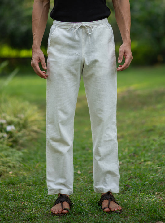 Mens House Pant  : Solid Natural