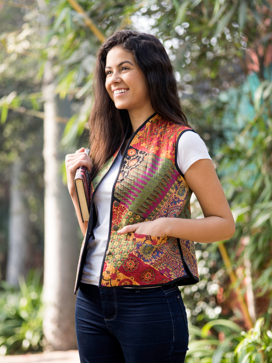 Easy Fit Jacket Reversible : Mezze Black Voile