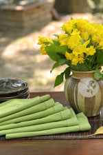 Solid Napkin Set of 2 - Beading : Mint