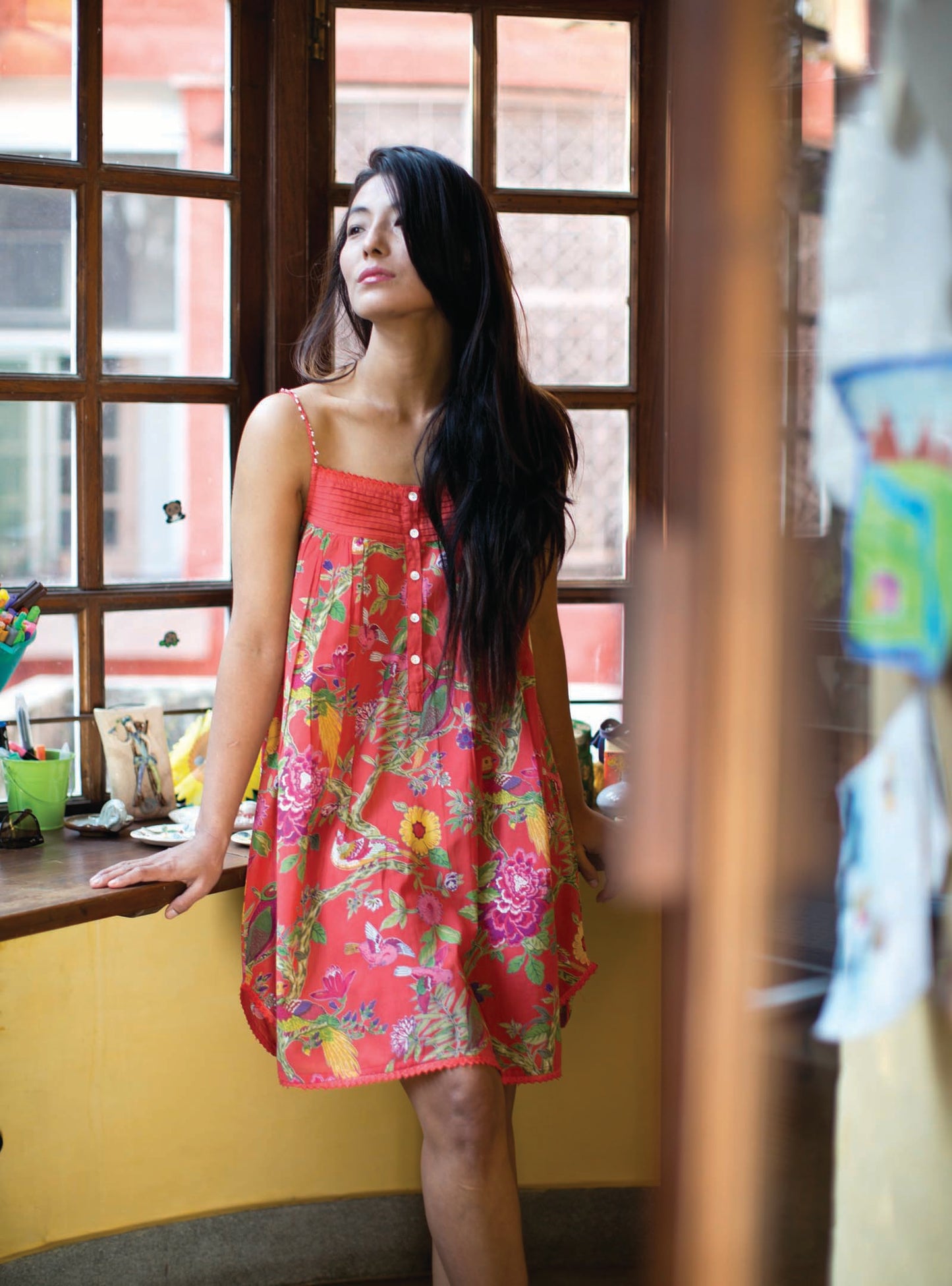 Bird Olivia Nighty : Coral Voile