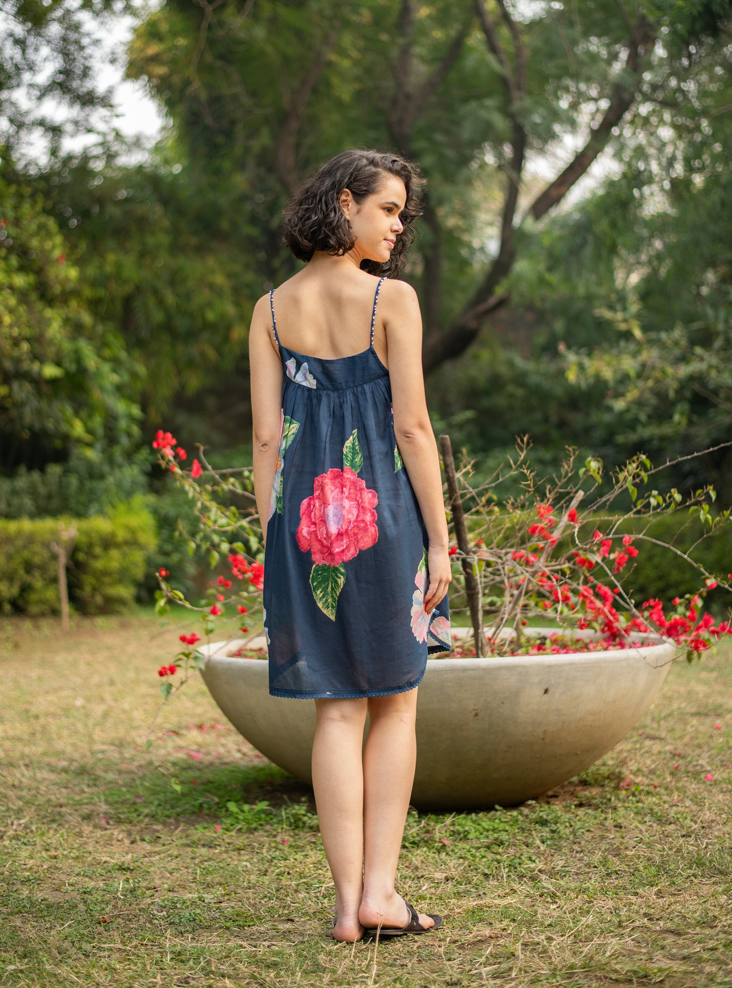 Olivia Nighty  : Madrid Navy Voile