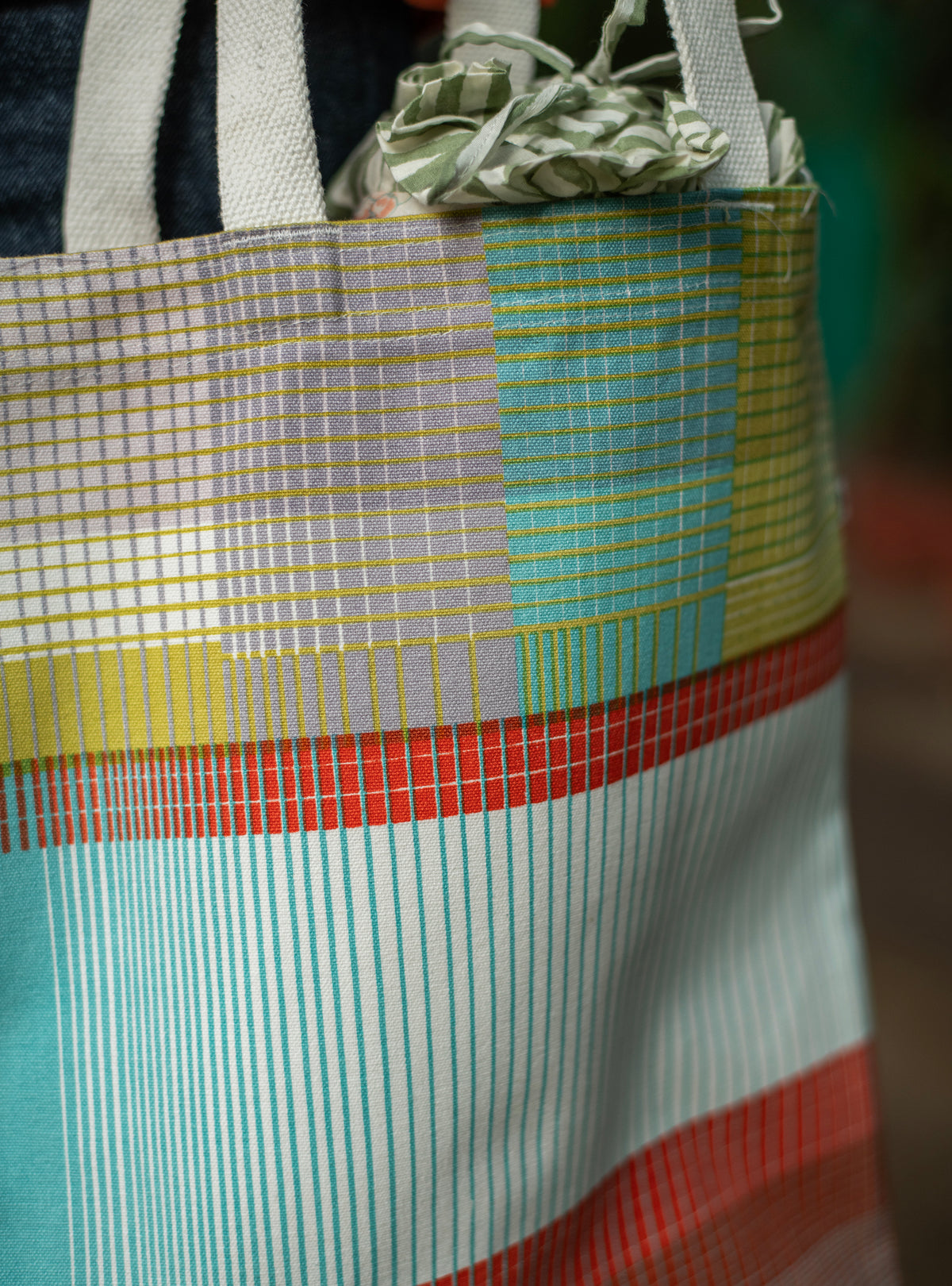 Palak Tote : Recoco Multi Duck Canvas