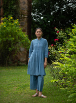 Palazzo Pant Embroidered  : Solid Mingei Voile