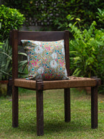 Printed Cushion Cover Reversible : Palm Teal | Sheeting
